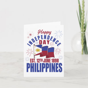 Tarjeta Feliz Día de la Independencia Filipinas Pinoy Fili