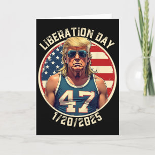 Tarjeta Feliz Día de la Liberación Inauguración Patriótica