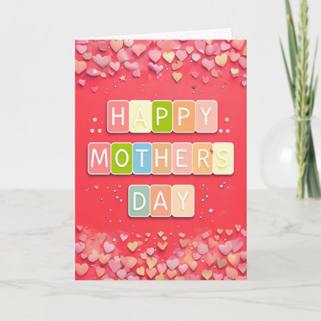 Tarjeta Feliz Día de la Madre (Anverso)