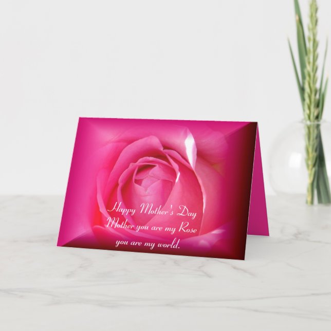 Tarjeta Feliz Día de la Madre (Anverso)