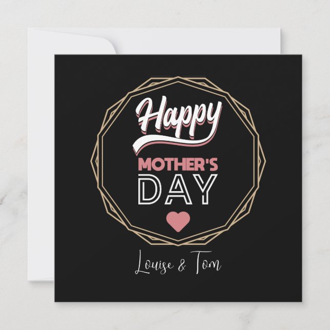 Tarjeta Feliz día de la madre (Anverso)