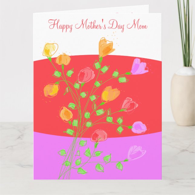 Tarjeta Feliz Día de la Madre (Anverso)