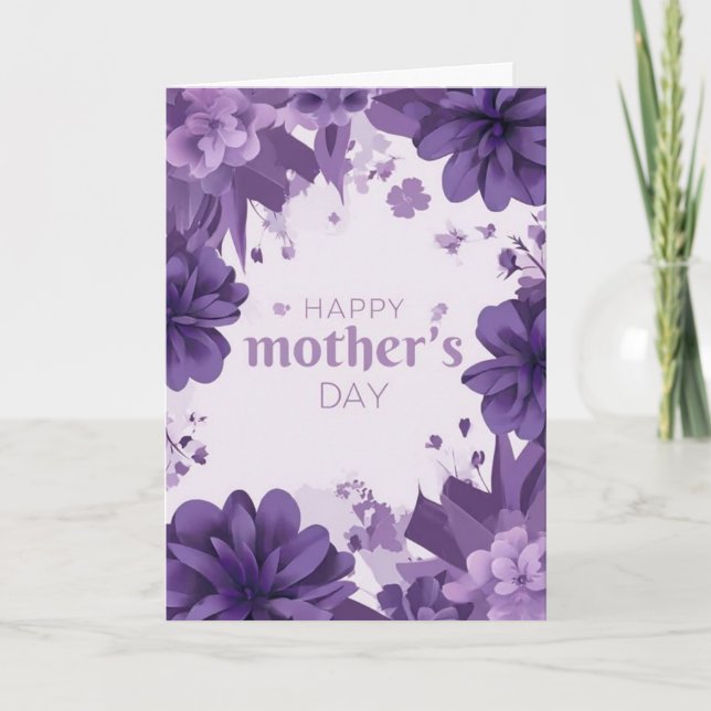 Tarjeta Feliz Día de la Madre (Anverso)