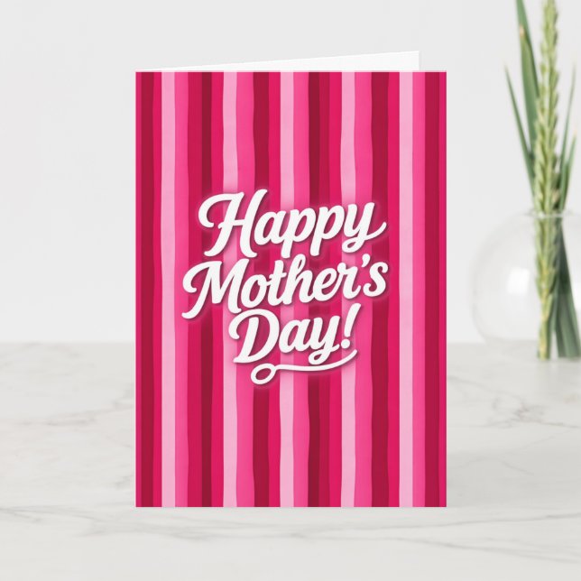 Tarjeta Feliz Día de la Madre (Anverso)