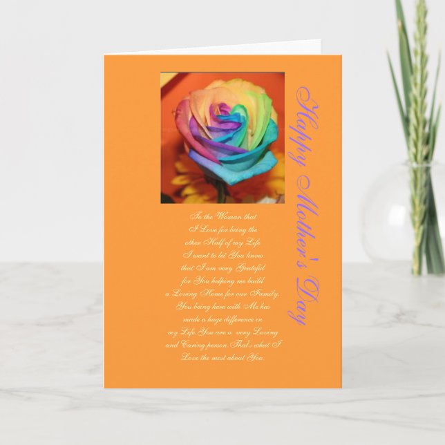 Tarjeta Feliz Día de la Madre (Anverso)