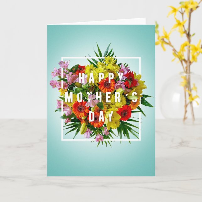 Tarjeta Feliz Día de la Madre (flor amarilla)