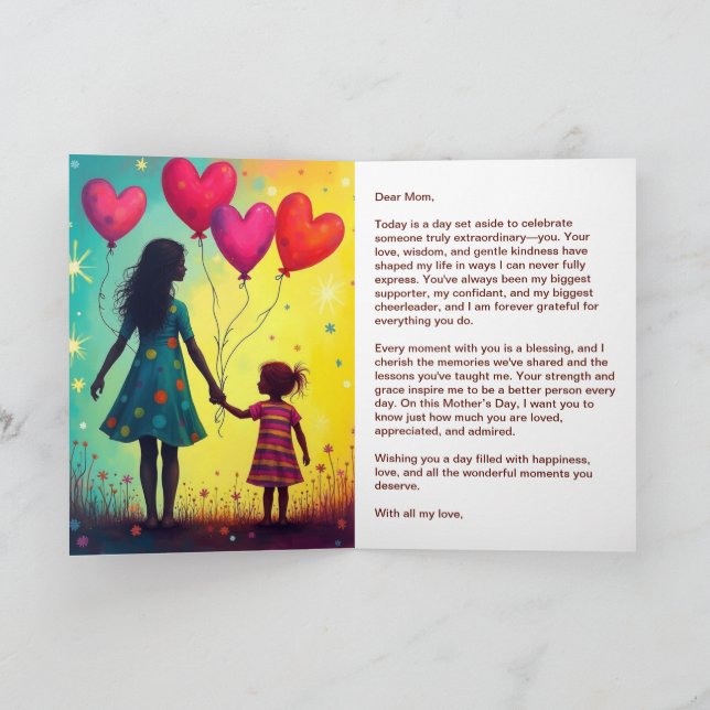 Tarjeta Feliz Día de la Madre (Interior)