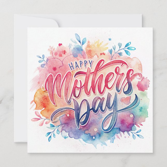 Tarjeta Feliz Día de la Madre (Anverso)