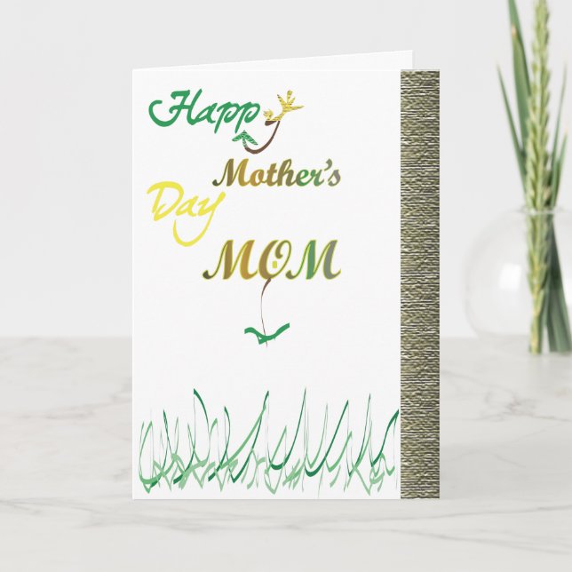 Tarjeta Feliz Día de la Madre (Anverso)