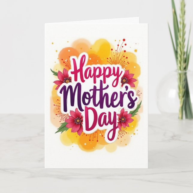 Tarjeta Feliz Día de la Madre (Anverso)