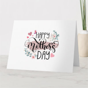 Tarjeta Feliz Día de la Madre 2025 Floral Lindo para Mujer