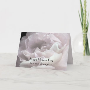 Tarjeta Feliz Día de la Madre a la Hija, Pétalos Rosas