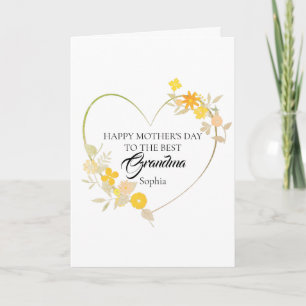 Tarjeta Feliz Día de la Madre a la Mejor Abuela