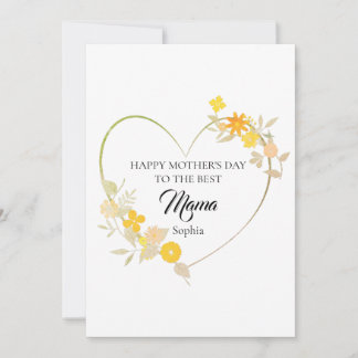 Tarjeta Feliz Día de la Madre a la Mejor Mamá
