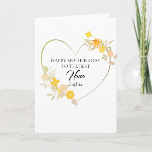 Tarjeta Feliz Día de la Madre a la Mejor Nana