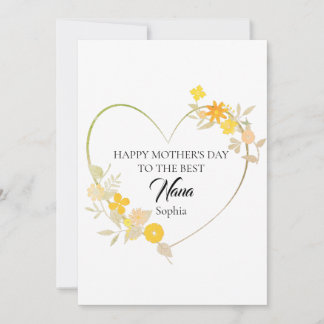 Tarjeta Feliz Día de la Madre a la Mejor Nana