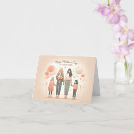 Tarjeta Feliz Día de la Madre a las mejores mamás