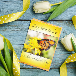 Tarjeta Feliz día de la madre a mi cuñada