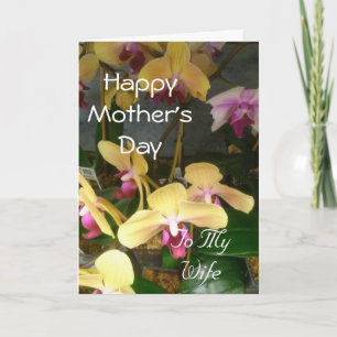 Tarjeta Feliz día de la madre a mi esposa