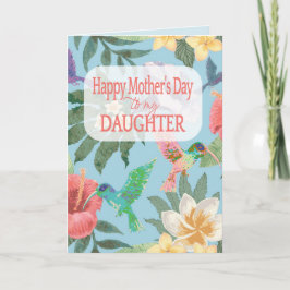 Tarjeta Feliz día de la madre a mi hija
