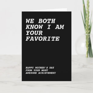 Tarjeta Feliz Día de la Madre a tu maravilloso hijo