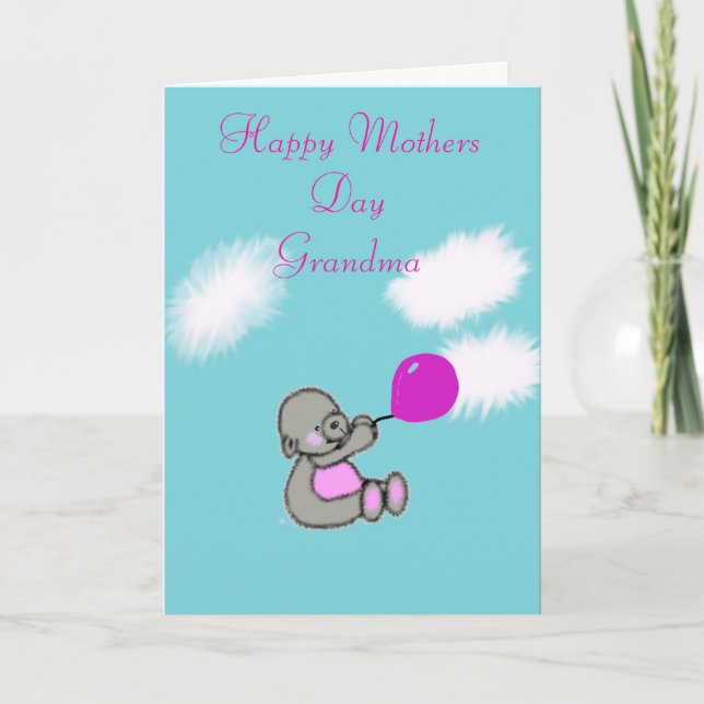 Tarjeta Feliz Día de la Madre Abuela (Anverso)