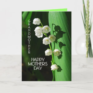 Tarjeta Feliz Día de la Madre, abuela Lily del Valle