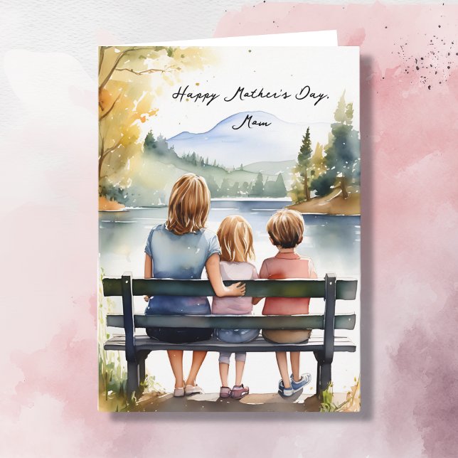 Tarjeta Feliz Día de la Madre | Acuarela (Subido por el creador)