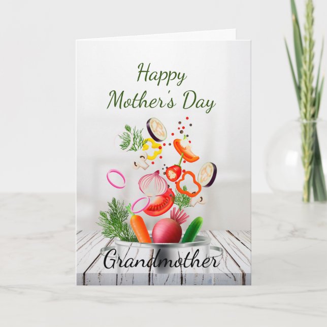 Tarjeta Feliz Día de la Madre, amor y reconocimiento a la  (Anverso)