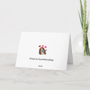 Tarjeta ¡Feliz Día de la Madre! Basset Hound durmiendo