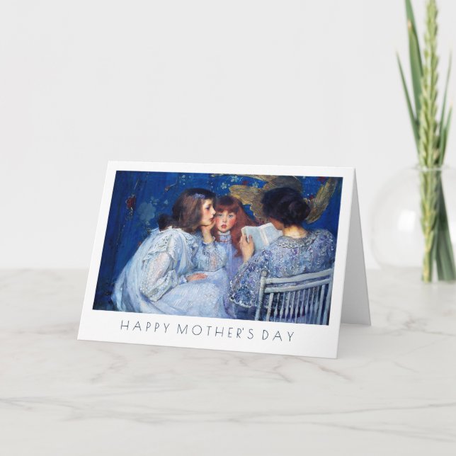 Tarjeta Feliz Día de la Madre. Bella Artes (Anverso)