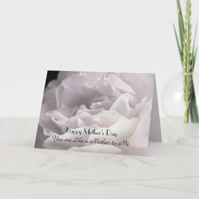 Tarjeta Feliz Día de la Madre "Como una Madre", Petales Ro (Anverso)