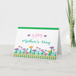 Tarjeta Feliz Día de la Madre ❤️ con flores, único