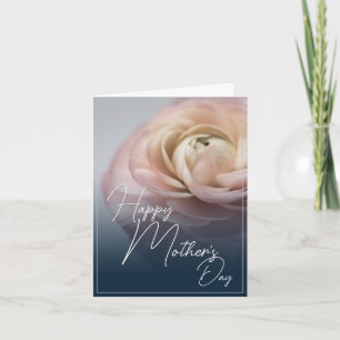 Tarjeta Feliz Día de la Madre con Rosa Rosa Grande