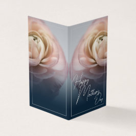 Tarjeta Feliz Día de la Madre con una rosa grande