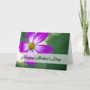 Tarjeta Feliz Día de la Madre - Cosmos Rosa