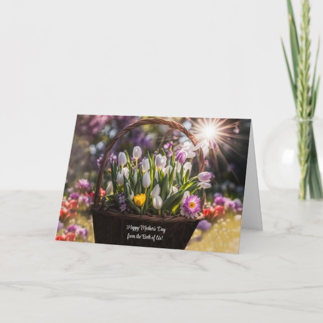 Tarjeta Feliz Día de la Madre de los dos (Anverso)