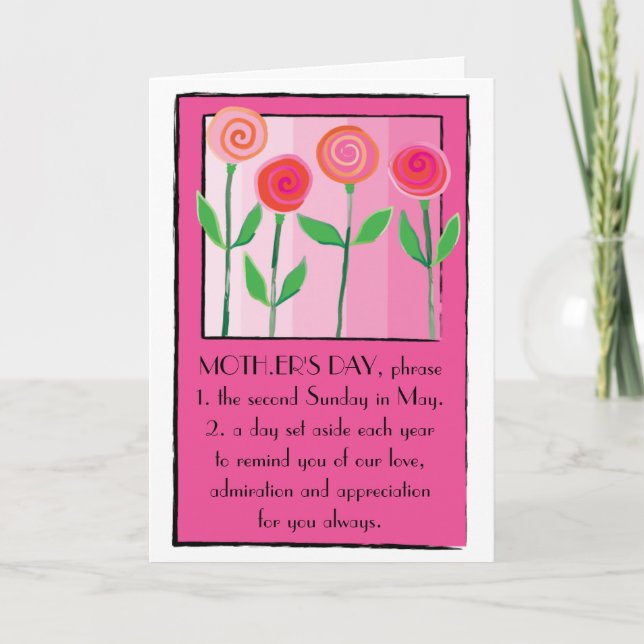 Tarjeta ¡Feliz Día de la Madre de todos! (Anverso)