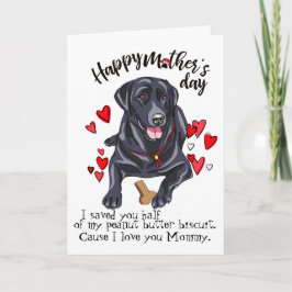 Tarjeta Feliz Día de la Madre de tu Labrador Recuperador