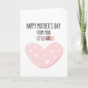 Tarjeta Feliz día de la madre de tu niñita
