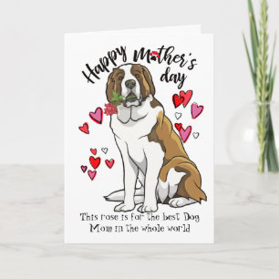 Tarjeta Feliz Día de la Madre de tu San Bernardo