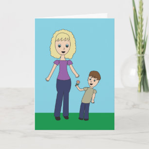 Tarjeta Feliz día de la madre desde la fiesta de la flor d