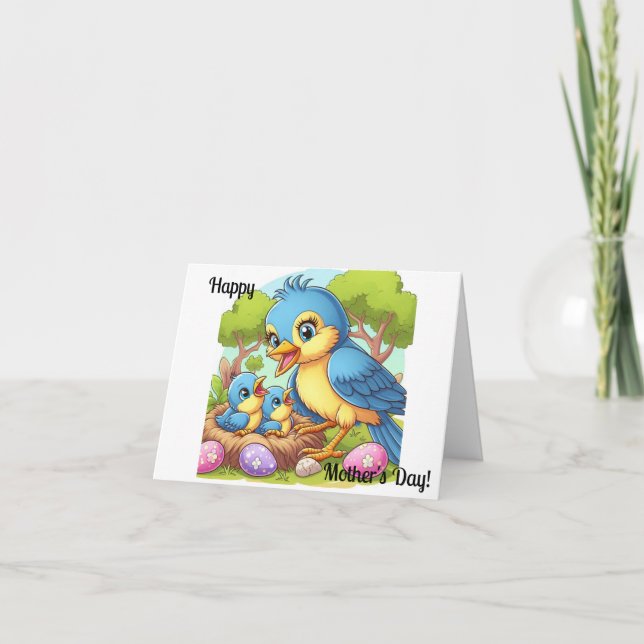 Tarjeta Feliz Día de la Madre desde los Hatchlings (Anverso)