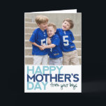 Tarjeta Feliz Día de la Madre desde tus niños<br><div class="desc">Muestra tu foto familiar favorita de los chicos con esta animada tarjeta del Día de la Madre de PiPo Press. ¡Dile a tu mamá favorita que es la mejor mamá de todos los tiempos!</div>