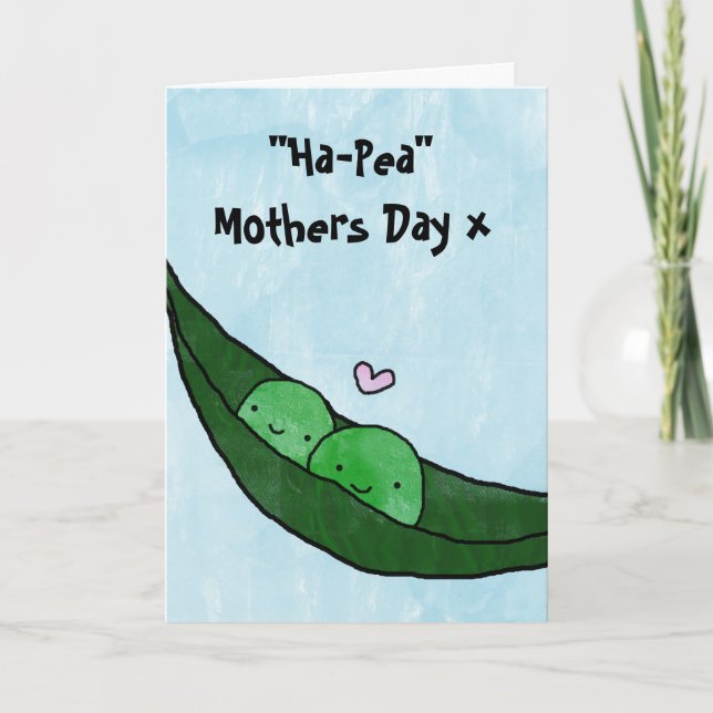 Tarjeta Feliz Día de la Madre - Día de la Madre Hap-Pea (Anverso)