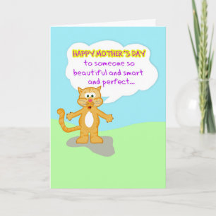 Tarjeta Feliz Día de la Madre, difícil de creer que no ere