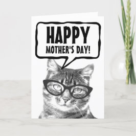 Tarjeta Feliz Día de la Madre, divertido personalizado de