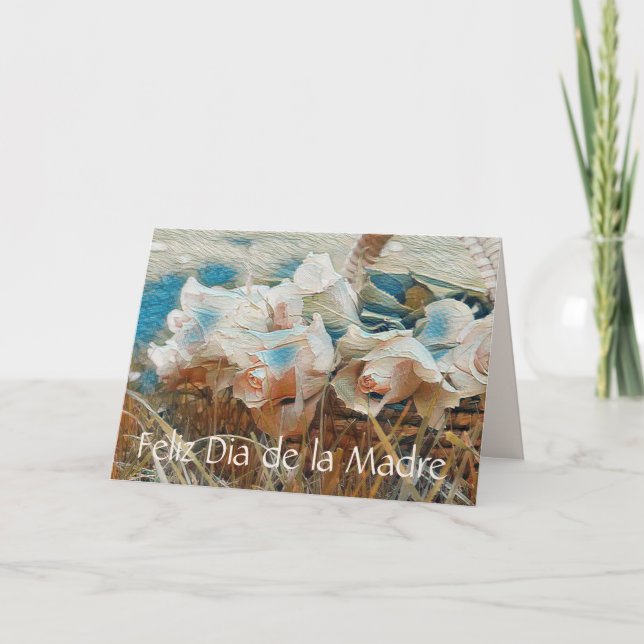 Tarjeta Feliz Día de la Madre en español (Anverso)