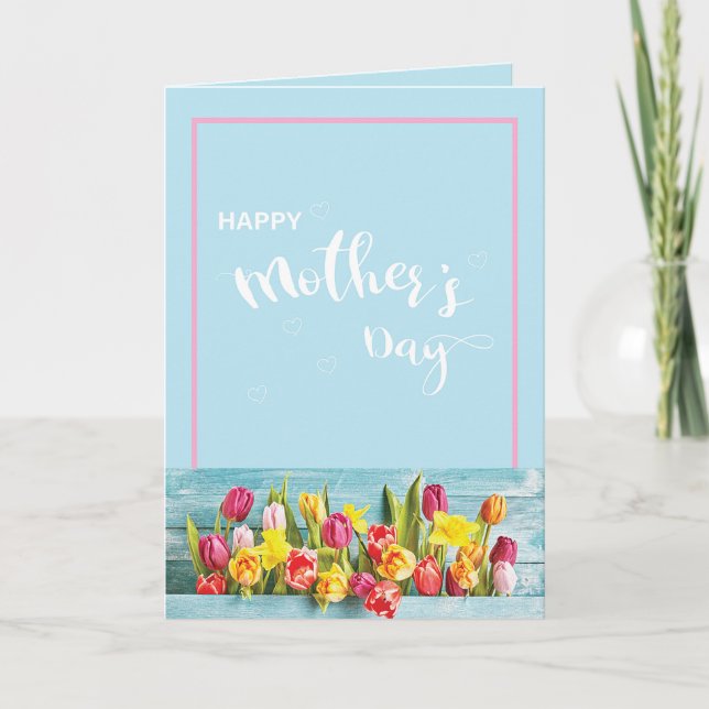 Tarjeta Feliz Día de la Madre ❤️ Eres la mejor carta (Anverso)