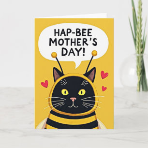 Tarjeta Feliz Día de la Madre Felina